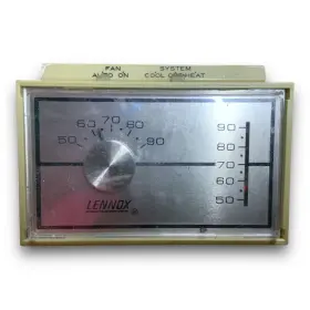 17g1701 Lennox Vintage Thermostat Very Worn Untested 9336 E8