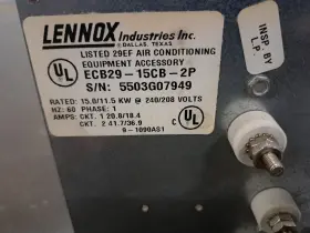Ecb29-15cb-2p Lennox 15/11.5kw Heater Oem From Air Handler #2