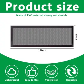 Lfutari 726084642973 8pcs Floor Vent Mesh Covers 4x12 Inch Magnetic Air Screen Register Trap Recta #2