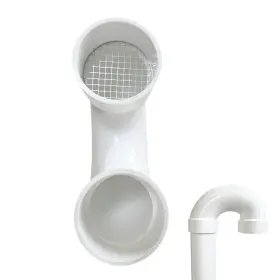 Lgqf-ll 037936449054 Pvc Termination Vent With Stainless Steel Screen 180 Degrees 1pcs For 2 Inch Dwv