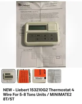 153210g2 Liebert New - Thermostat 4 Wire For 5-8 Tons Units / Minimate2 8t/5t