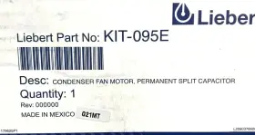 G21mt Liebert 662766153422 Kit-095e Condenser Fan Motor Permanent Split Capacitor #2