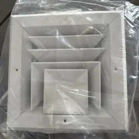 Flo6 Lima Register Air Flo 6 Inch X Hvac Vent Cover 3-way Supply Grille Aluminum Square