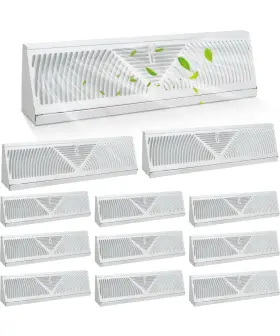 Litguru 313095634631 Baseboard Register Diffuser Vent Covers 12 Pcs 18 Inch Duct