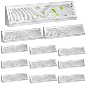 Litguru 717325417689 Baseboard Register Diffuser Vent Covers 12 Pcs 18 Inch