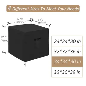 Lwktzbk01 Little World Air Conditioner Cover For Outside Unit Heavy Duty Large Universal Veranda W #2