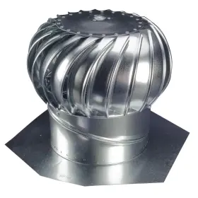 Lomanco 726084344334 12 Inch Galvanized Steel Internally Braced Whirlybird Wind Turbine