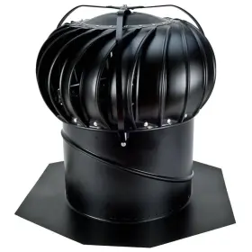 Beb14b Lomanco 14 Inch Black Aluminum Externally Braced Whirlybird Wind Turbine