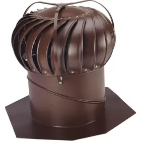 Beb14br Lomanco 14 Inch Brown Aluminum Externally Braced Whirlybird Wind Turbine
