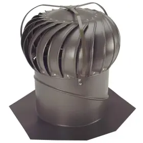Beb14wb Lomanco 14 Inch Weathered Bronze Aluminum Externally Braced Whirlybird Wind Turbine