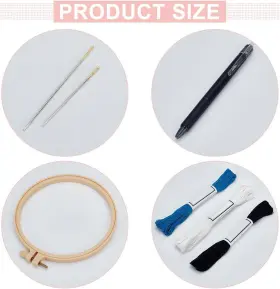 Gt-12 Lomanco Sashiko Embroidery Kit - 10 Pcs Complete Tools For Beginners And Enthusiasts #3