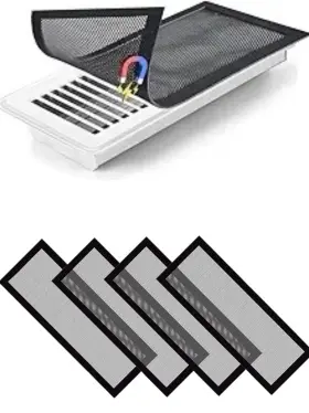 Lpecmx 723747189813 Magnetic Vent Covers Screen 4 Pack - 4x10 Inch Air Filters With Durable