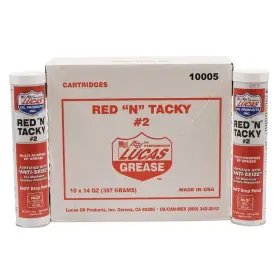 051-611 Lucas Oil Stens Red N Tacky Grease 10 Pack