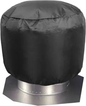 Luxiv 6438051302899 Turbine Vent Cover Black Roof Ventilator Waterproof
