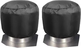 Luxiv 726084929821 Turbine Vent Cover 2 Pack Roof Ventilator Heavy Duty Ventil