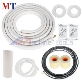 Mt3791338 Machine-tools 3/8in-5/8in Dia. 25 Feet Pipe Install Kit For Mini Split Heat Pump Systems