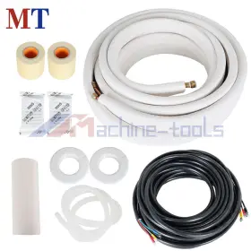 Mt3791886 Machine-tools 50 Feet Durable 1/4 Inch -3/8 Dia. Install Kit For Mini Split Heat Pump Systems