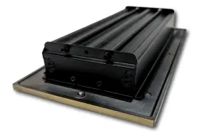 Madelyn Carter 752349190460 4 X 10 Cast Aluminum Linear Vent Cover - Antique Brass Overal #3