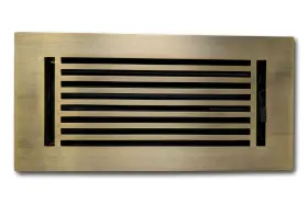 Madelyn Carter 752349190460 4 X 10 Cast Aluminum Linear Vent Cover - Antique Brass Overal