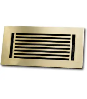 Mcal-408-bs Madelyn Carter 4x8 Cast Aluminum Linear Bar Vent Cover With Damper
