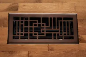 Madelyn Carter Mcs-414-cap-orb Capitman Art Deco Style Vent Cover Solid Cast Steel Interior