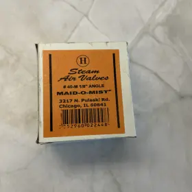 Maid-o-mist 685296002220 Steam Air Vent 40m 1/8 Inch Angle Radiator Valve