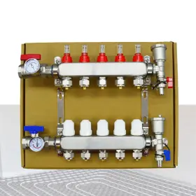 M053248 Maisutseb 5 Branches Temperature Control Stainless Steel Geothermal Water Separator