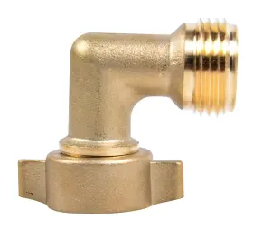 Makerz 879084002763 276 90 Brass Hose Elbow For Standard 3/4 Inch Garden Thread
