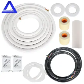 Amz1189939 Marddpair 25 Feet White Install Kit For Mini Split Heat Pump Systems 1/4 Inch -1/2 Dia