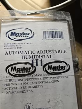 915463 Master Flow H1 Humidistat Control #915463 New Free Shipping #3