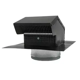 Master Flow 313031040090 5 Inch Goose Neck Vent - Roof Cap In Black