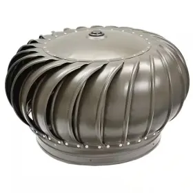 Master Flow 445019814812 12 Inch Galvanized Internally Braced Turbine Head In Weathered Wood