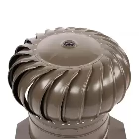 Master Flow 445027417470 12 Inch Galvanized Internally Braced Turbine Head In Weathered Wood #3