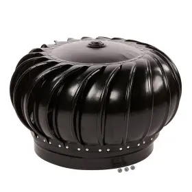 Master Flow 705353543845 14 Inch Aluminum Internally Braced Turbine Head In Black Attic