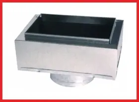 Master Flow 744110755718 14 Inch X 6 To 8 Insulated Register Box Durable Galvanized Steel