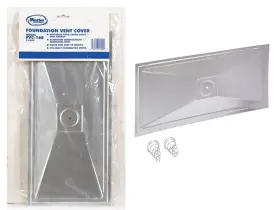 Fvc168 Master Flow Foundation Vent Cover 2-pk 7.4 Inch H X 15.4 W Mill Aluminum
