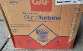 Gic12 Master Flow Roof Turbine Internally Braced Dual-bearing Wind Ventilation Silver
