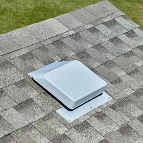 Ir61g-10 Master Flow Static Vent 3.62 Inch X18.5 Gray Slant Back Roof Louver Carton Of 10