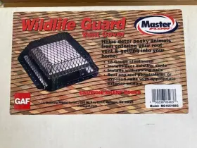 Mg16x16bg Master Flow 16 Inch X Roof Vent Cover Wildlife Gaurd 18 Gauge Steel Mesh Black