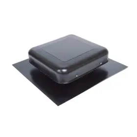 Rv50abl-12 Master Flow 50 Sq. Inch Nfa Black Aluminum Square-top Round Throat Roof Vent Carton Of 12