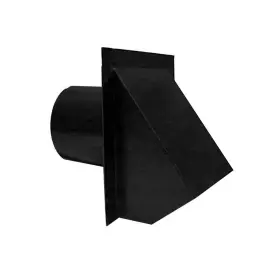Wva4bl Master Flow 4 Inch Round Wall Vent In Black