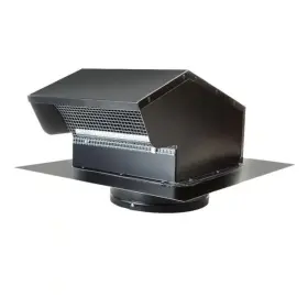 Gnv7bl Masterflow Master Flow Roof Cap 7 Inch Goose Neck Vent Zinc-coated Galvanized Steel Black