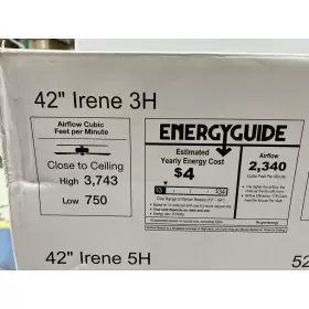 Sp-r3h-brbr-mwh-42 Matthews Fan Company Co. Irene 3h 42in Ceiling Mounted 3 Blade #2