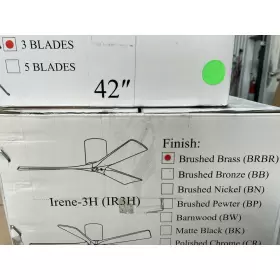 Sp-r3h-brbr-mwh-42 Matthews Fan Company Co. Irene 3h 42in Ceiling Mounted 3 Blade #3
