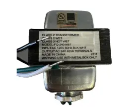 Fq-2401667 Maxdot Class 2 - Doorbell Transformer / Thermostat Hvac 120v 24 Volt