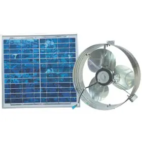 Maxx Air 047242543261 433 Cfm Solar Powered Gable Mount Power Attic Ventilator With Panel