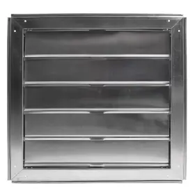 Maxx Air 445030564536 22 Inch X Square Mill Aluminum Automatic Shutter Gable Louver Vent