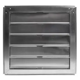 Maxx Air 445045154111 Shutter Fan/vent 22 In Square Mill Aluminum Automatic Easy Install Exhaust