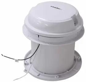 Ma00-03812w Maxxfan Dome Roof Vent With 12v Fan - 6 Inch Diameter Manual Lift White