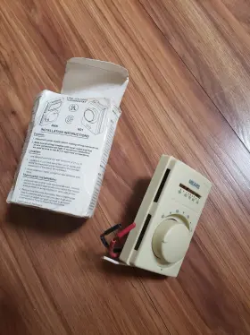 Mears M611wt New Line Voltage Thermostat With Anticipator- Ivory Single Pole